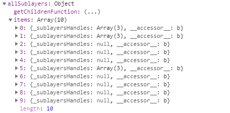 allSublayers output